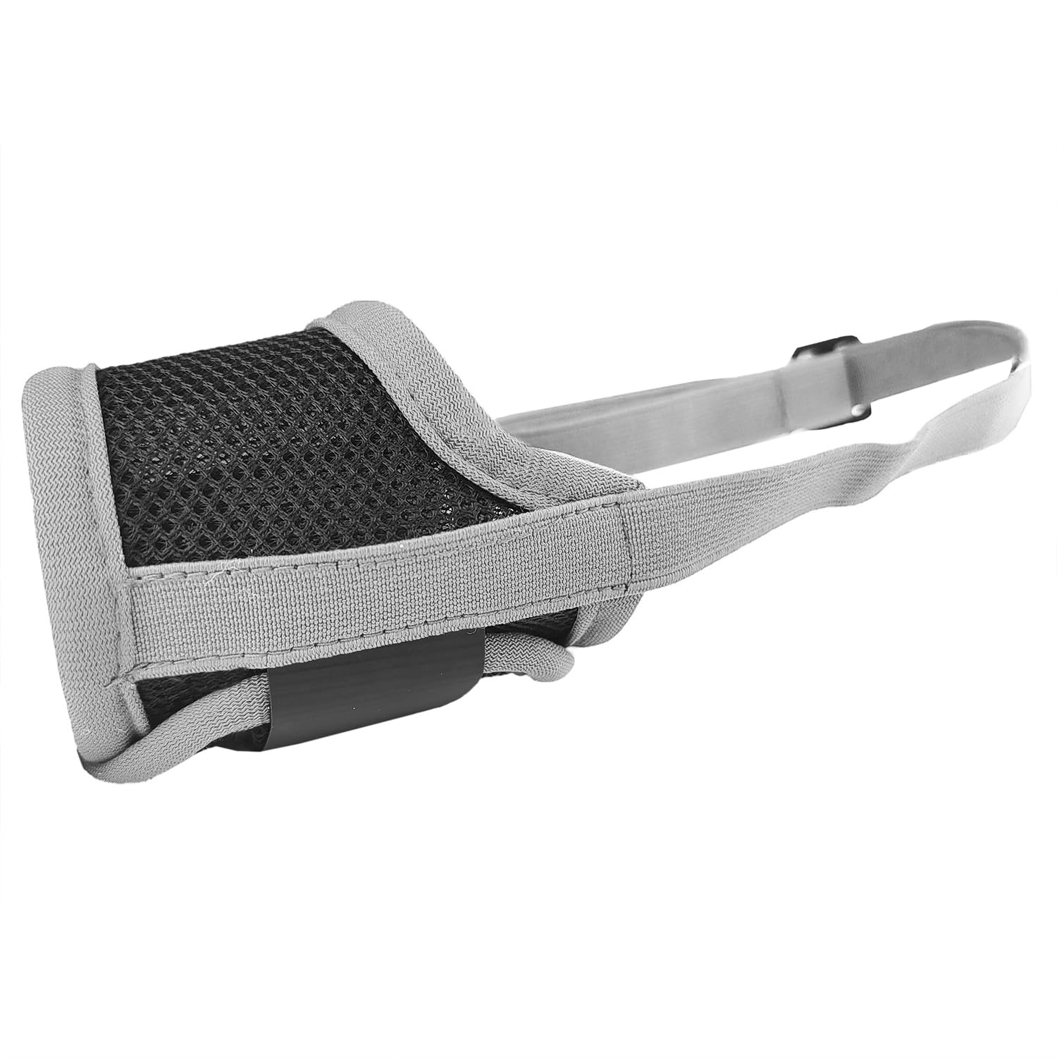 AiliStar Soft Dog Muzzle Mesh Pet Muzzle for Dogs Dog Muzzles with Velcro Closure Prevent for Biting Barking Chewing Black Grey Small