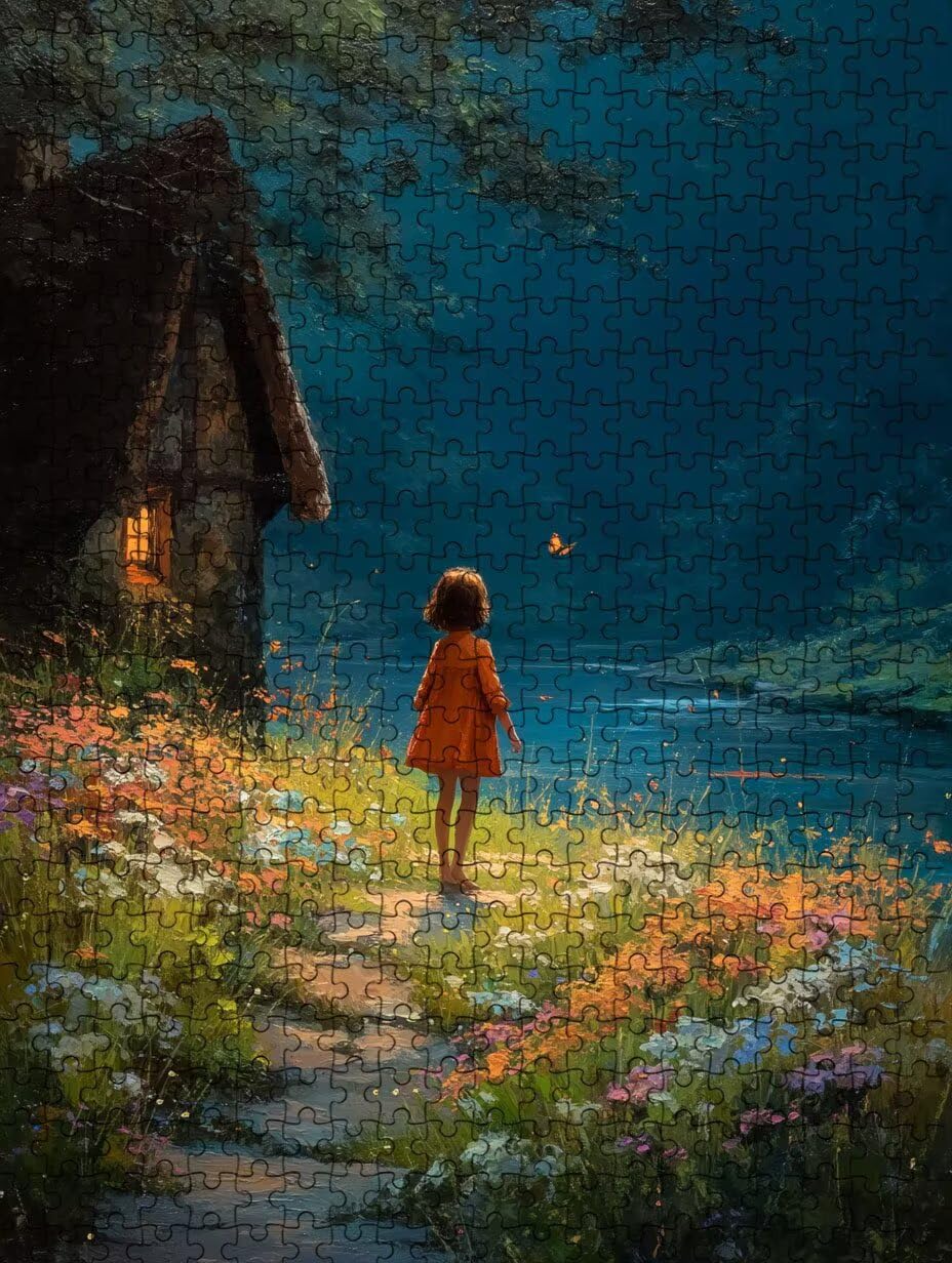 Ścieżka Dla Dziewczyn, Klasyczne Puzzle 4000 Sztuk Dorosłych BLQSBGA7-356 | Wyzwanie Zagadki, Gry Logiczne Cała Rodzina, Stres, Wystrój Domu Miłośnicy Puzzle