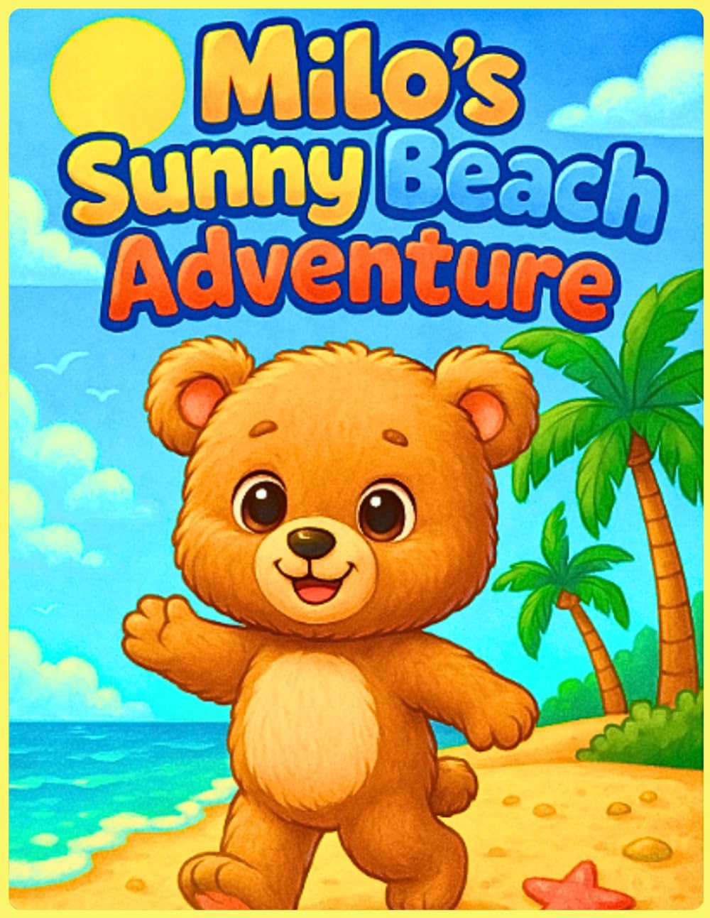 Milo’s Sunny Beach Adventure, Summer Coloring Book for Kids, Preschool & Toddler Coloring Pages I Fun & Cute Coloring Pages (The Little Bear Milo’s Adventures)