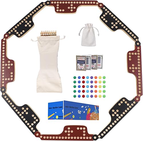 Miniatura 7 de Juego de mesa de Jokers de madera entrelazada, juego de canicas y bromistas de 2 a 8 jugadores para adultos, regalo perfecto para la familia y