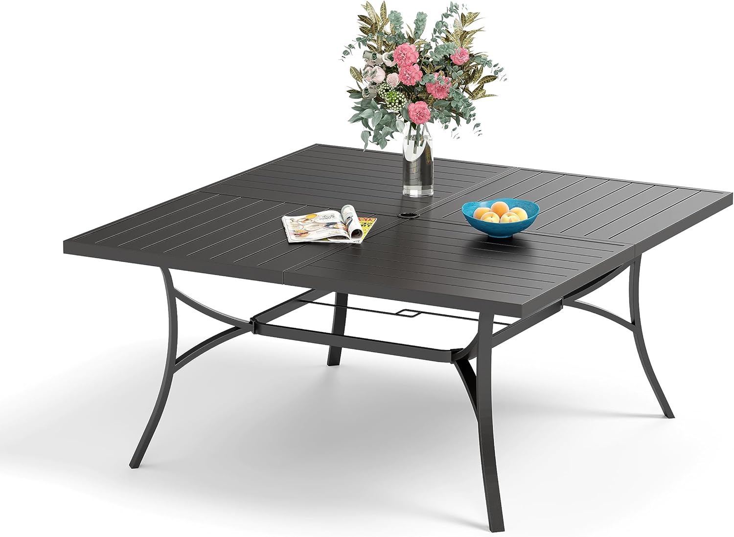 Sophia & William 60" Large Outdoor Patio Table for 8