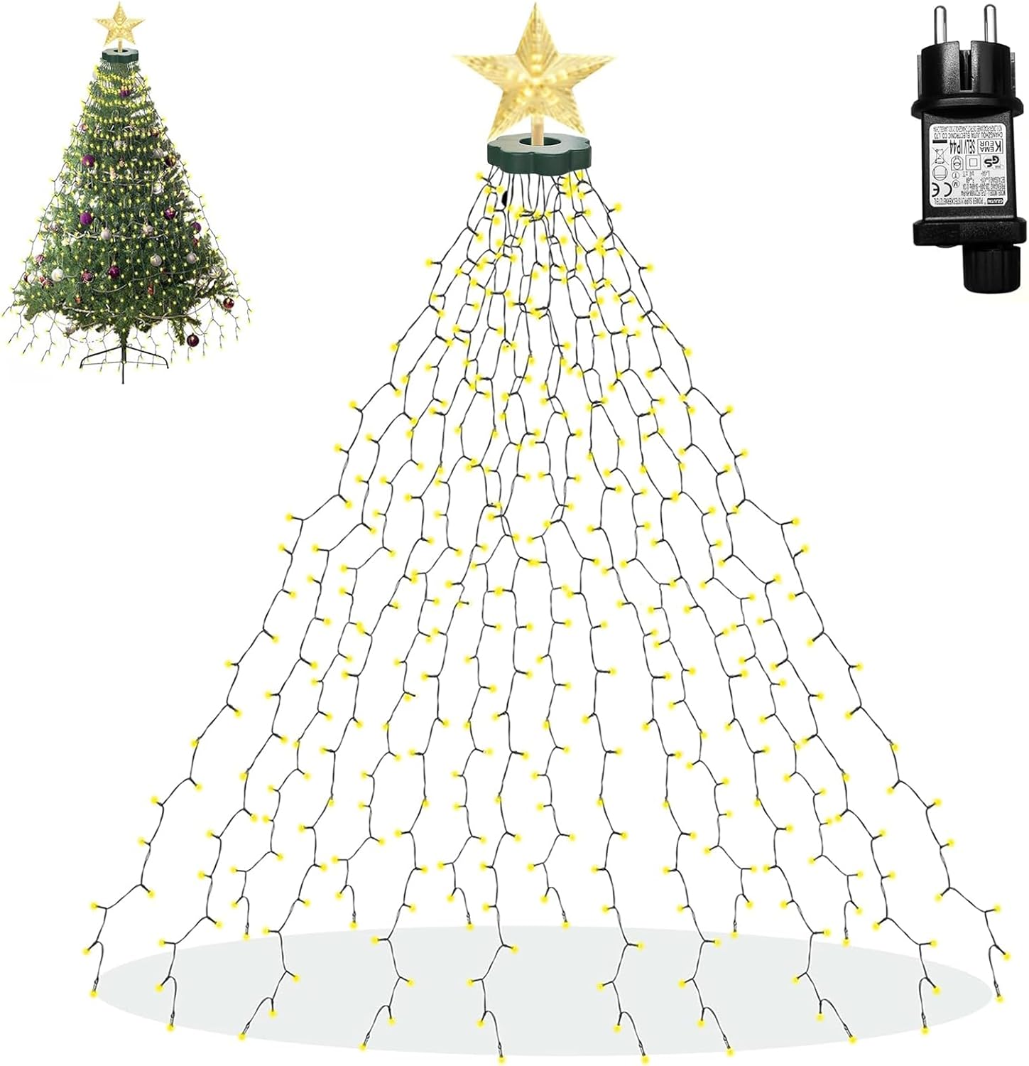 Luces para árbol de #Navidad con 410 LEDs y 8 modos por 9,19€ usando el #código: ZVUQ3DZJ