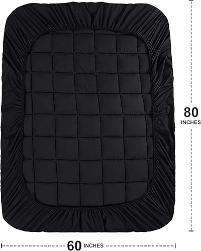 Miniatura 46 de Utopia Bedding Protector de colchón tamaño King, protector de colchón acolchado de alta calidad, funda de bolsillo profundo que se estira hasta 16