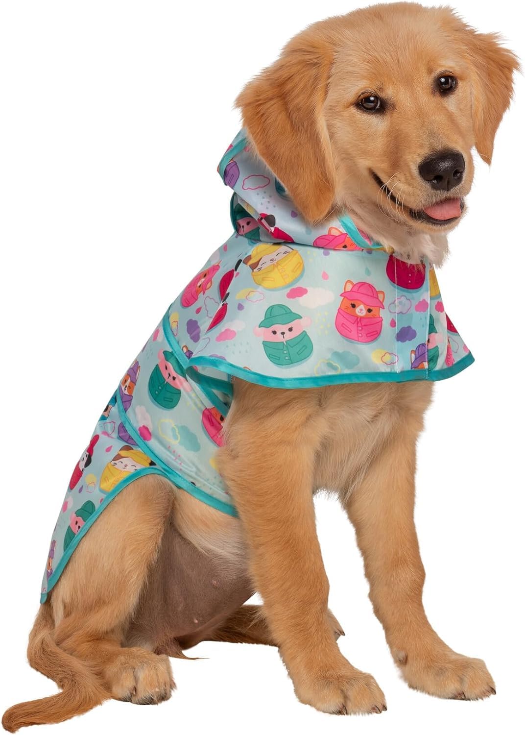 Squishmallows Original Large-Sized Dog Coat - It’s Raining Squish Pet Raincoat - Ultrasoft Official Jazwares Pets Apparel Large Dog Rain Coat