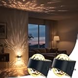 Night Light, Night Lights Plug into Wall, LED Projector Night Light, Soft White for Bedroom, Dimmable Brightness Dusk to Dawn Nightlight for Kids, Nursery, Bathroom, Home Decor, Gaming Room, 2 Pack