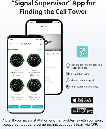 Miniatura 5 de HiBoost Amplificador de señal de teléfono celular para Verizon y AT&amp;T, amplificador de teléfono celular para cubierta del hogar de hasta 4000 pies