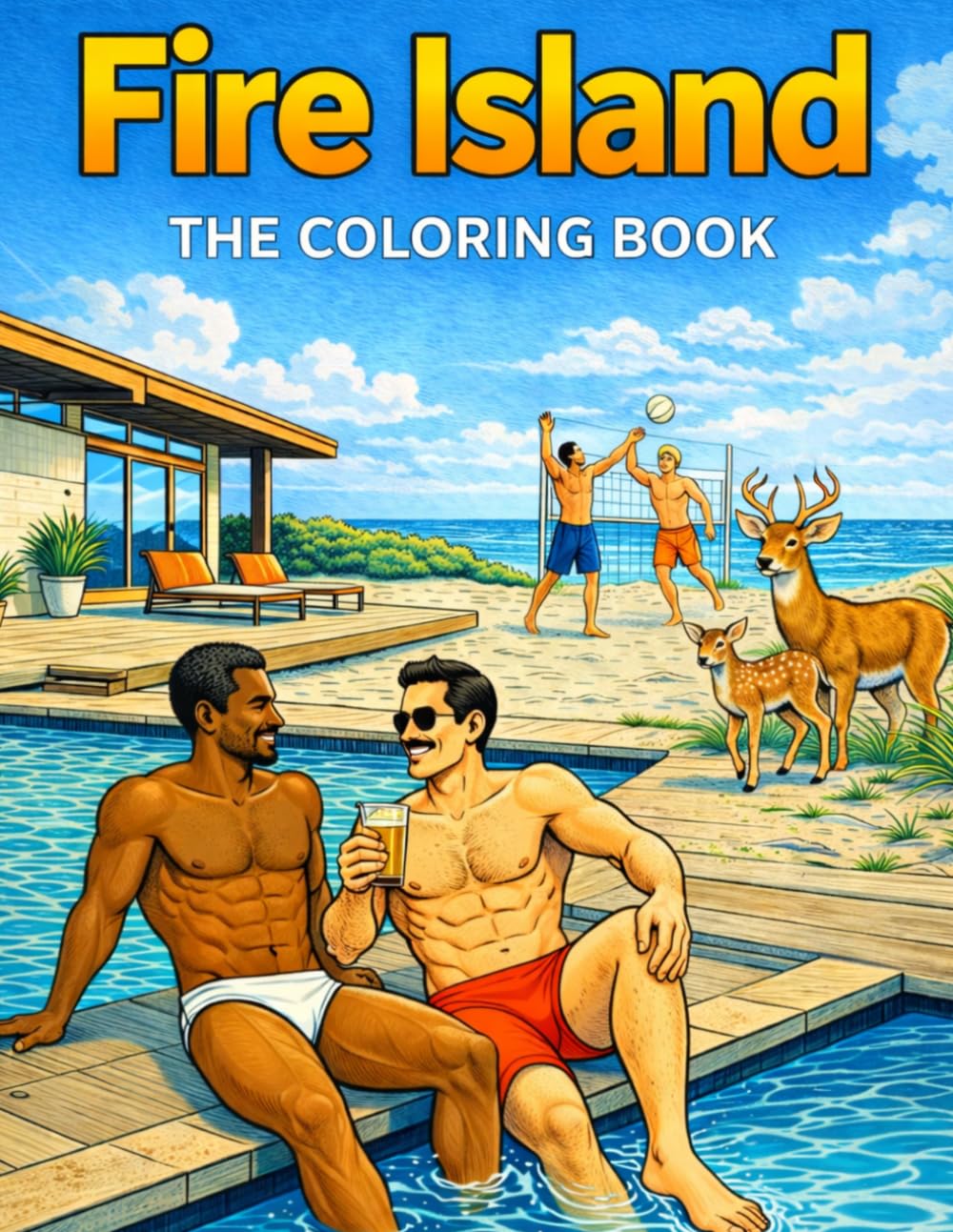 Fire Island: The Coloring Book