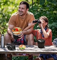 Vista 8 de Tarro térmico para alimentos calientes, 40 onzas, recipientes térmicos para sopa con tapa, boca ancha aislada al vacío de acero inoxidable a prueba