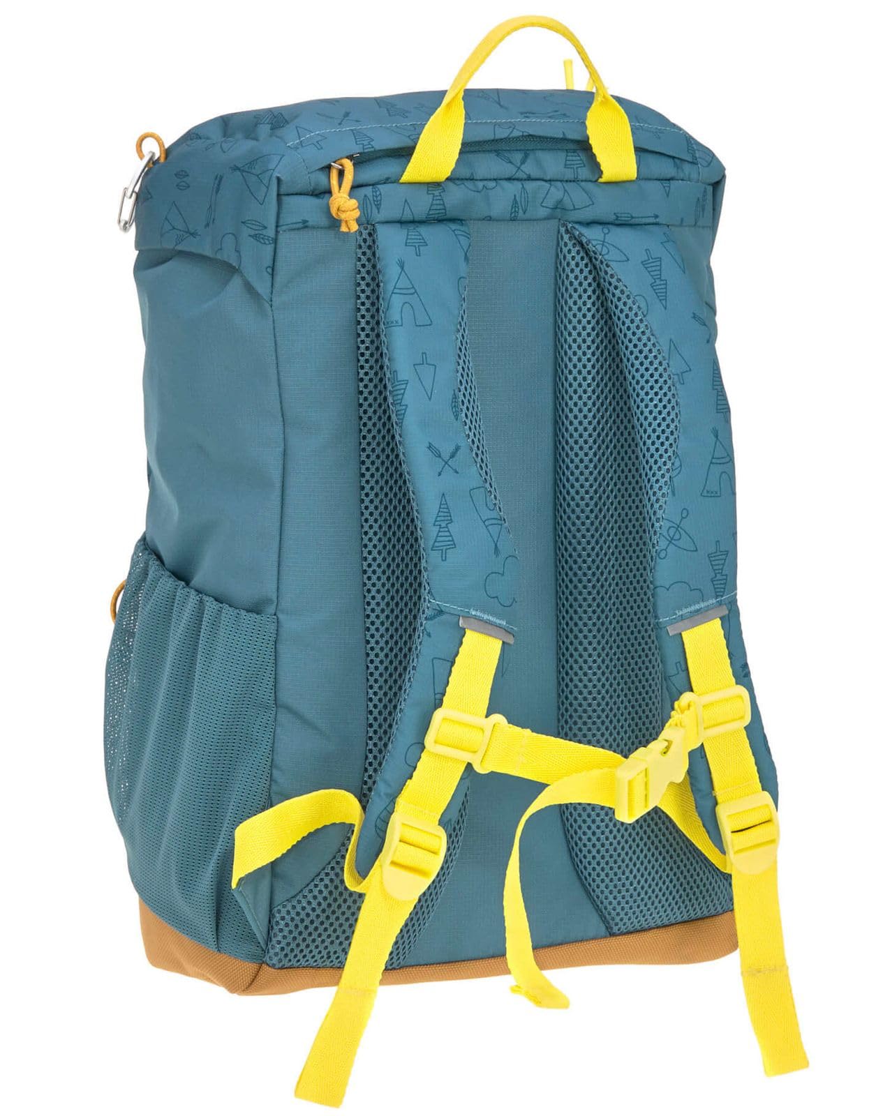 LÄSSIG Mochila de senderismo para niños Mochila para niños con correa para el pecho Tirantes acolchados repelentes al agua, 14 litros/Big Outdoor Backpack