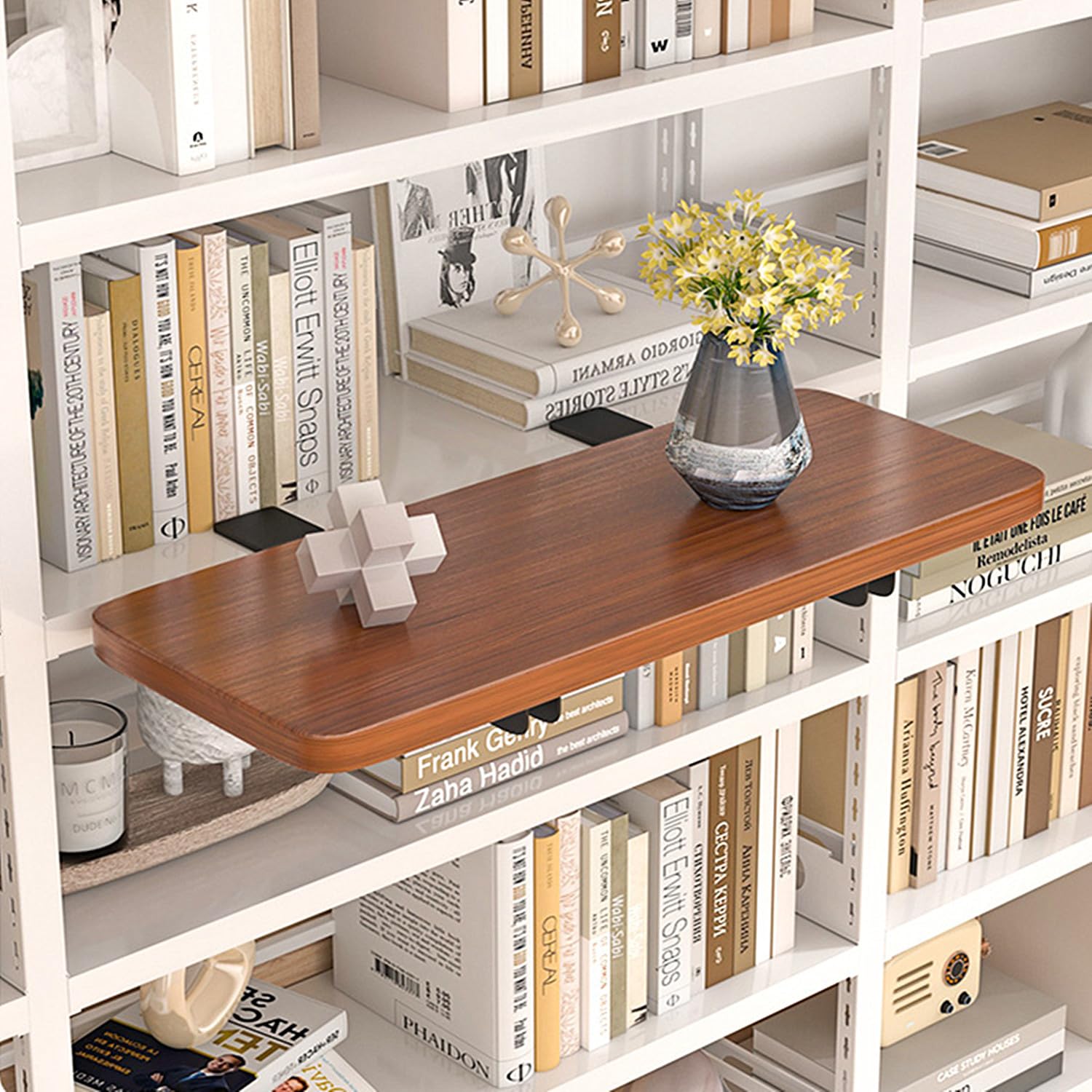 Ergonomische Computer-Schreibtisch-Verlängerungsplatte, Braun | Ergonomisch, Montage ohne Bohren, Klemmbefestigung an der Tastaturablage, Für Zuhause und Büro