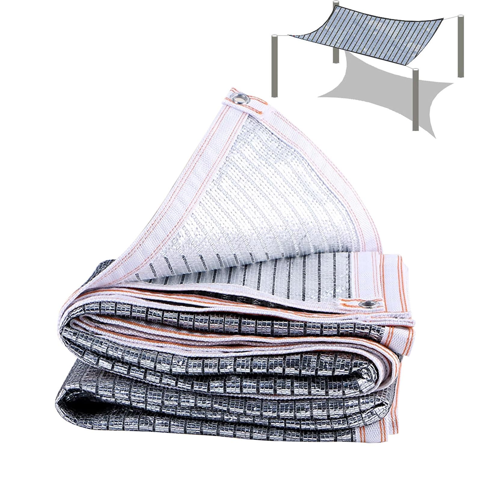 Toile d'ombrage pergola respirante et légèrement imperméable