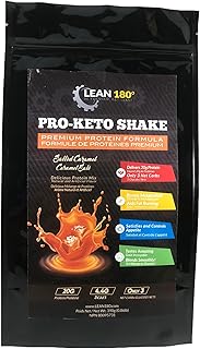 Pro Keto Shake - Best Tasting Low Carb Low Sugar Clean Protein Shake for Keto and all Diets Weight Loss (Salted Caramel)