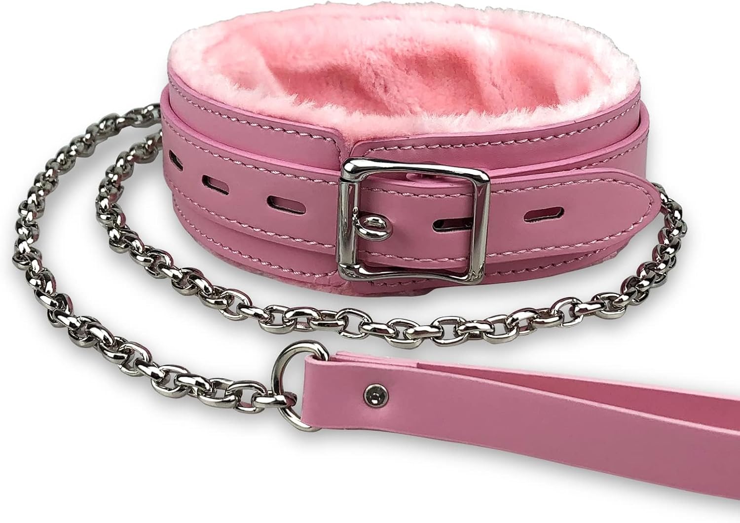 Neoprene Puppy Face Muzzle Dog Hood Mask Play Hoods Pup Play Gear Mask (Pink, One Size)