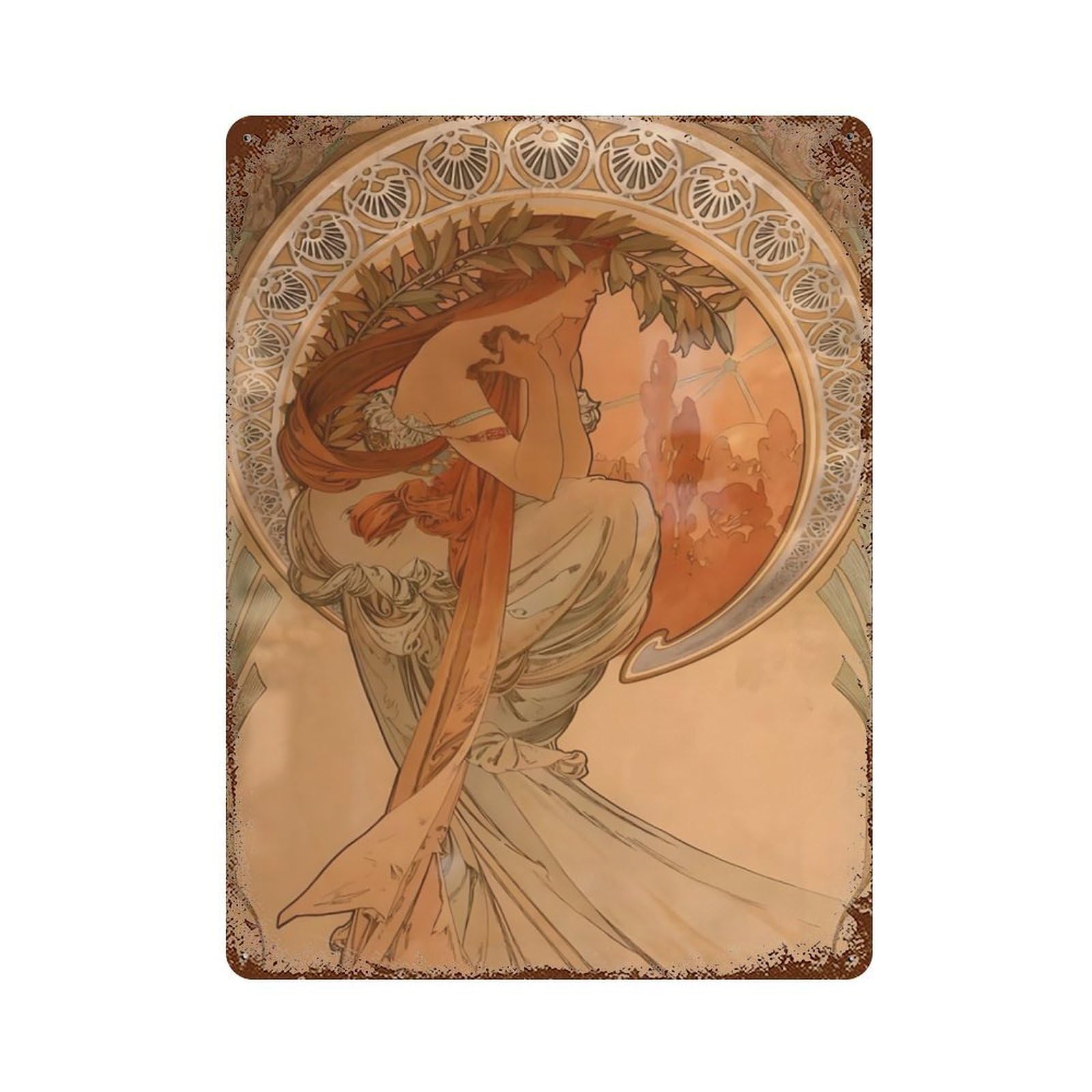 xiaoxiaoshen Alphonse Mucha (8) Wall Decor Art Metal Tin Poster Modern Home Decor Art Home Bar Shop Decorations Vintage Sign 40x30cm