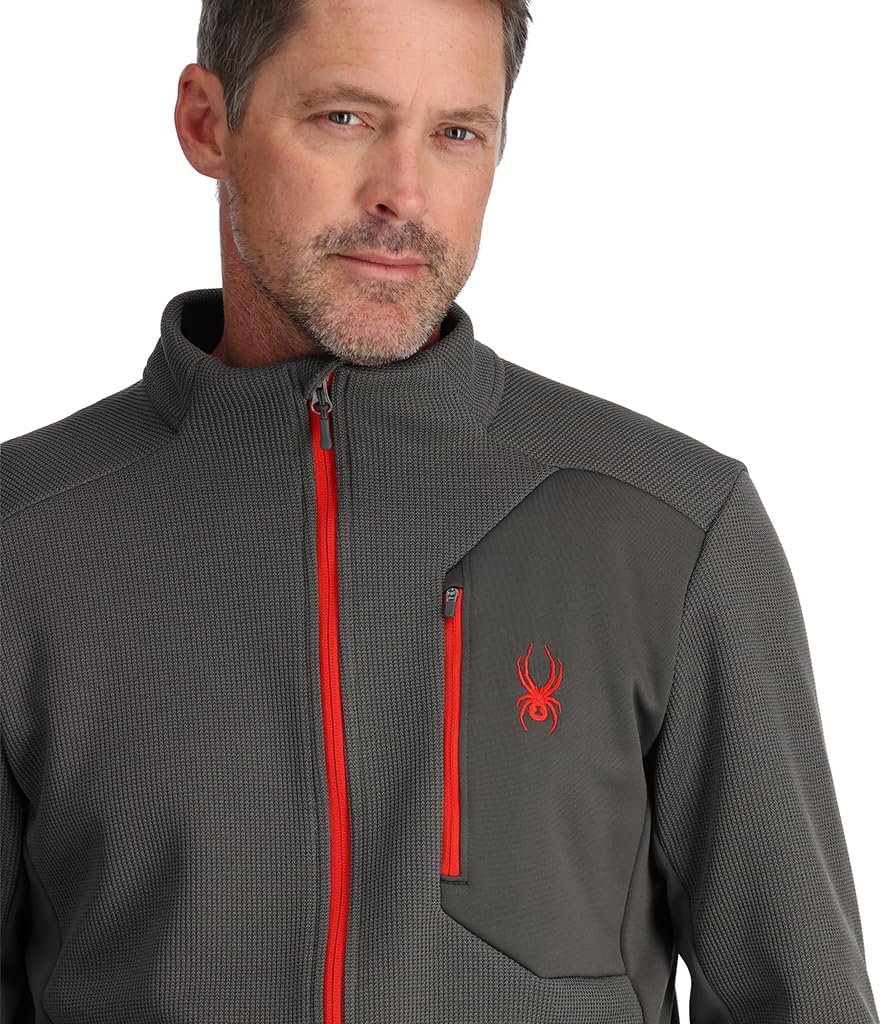 Spyder Men's Bandit Hybrid Full Zip Mid Layer Jacket
