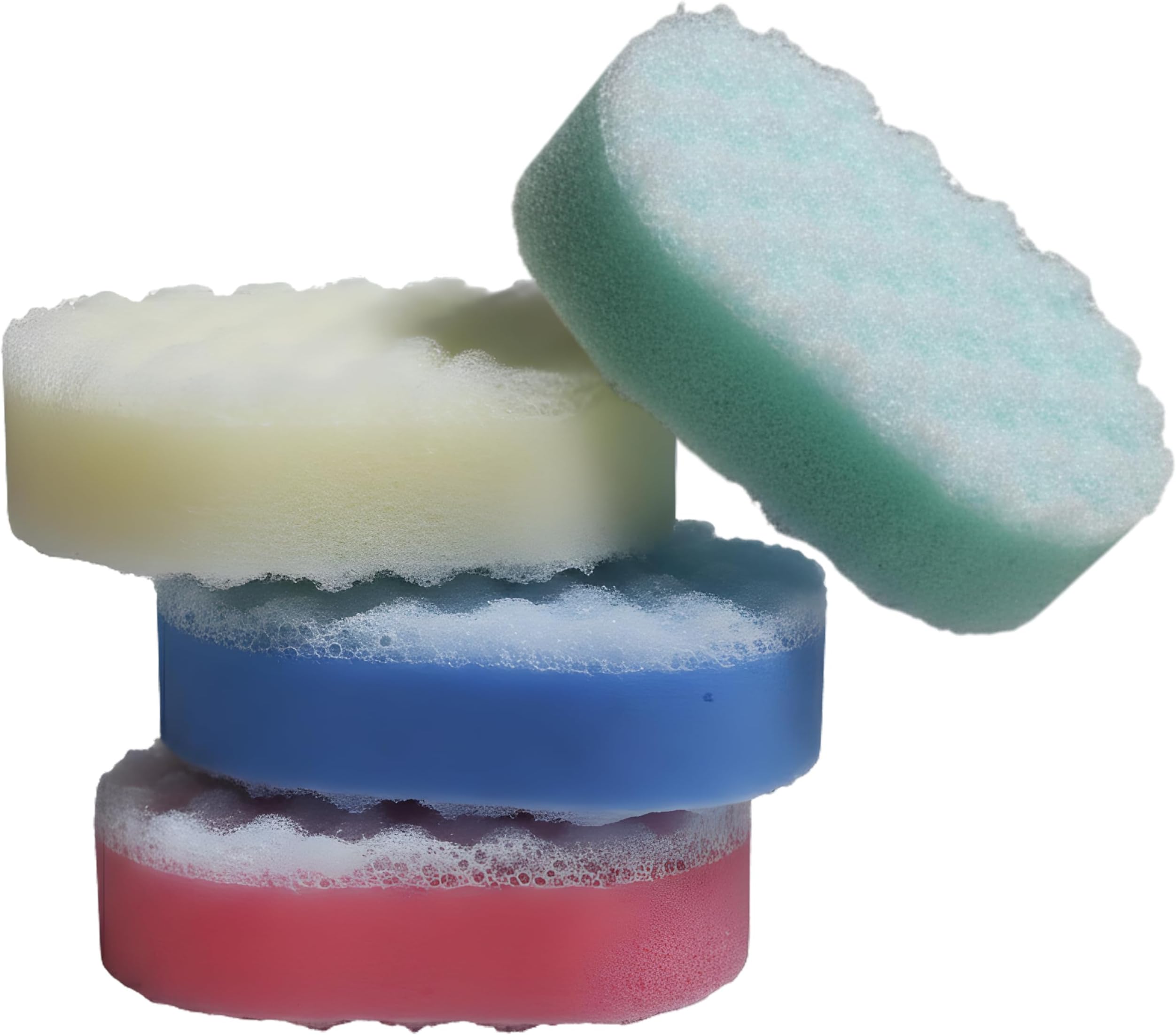 Exfoliating Bath Sponge for Adults and Kids – Pack of 12 Massage Sponges for Men and Women, Perfect for Body Scrubbing in The Shower (Multi Colour Exfoliating Bath Sponges)