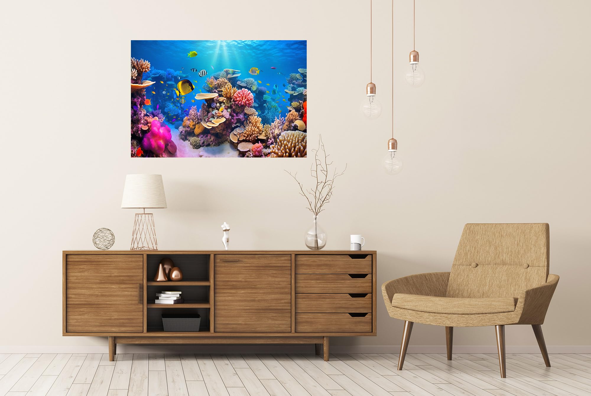 islandburner XXL Poster grande barriera corallina pesci corallini Immagini Premium Stampa fotografica
