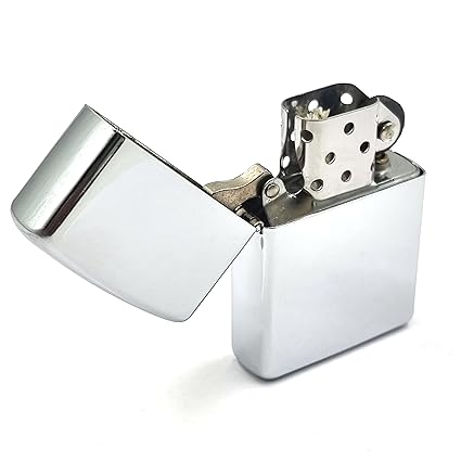 VIOVI Earth Refillable Silver Pocket Lighter Windproof Stylish Premium Metal Body Look Eco Environment-Friendly Unique Stylish Travel Friendly (Silver)