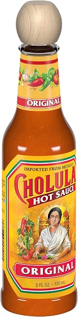Cholula Oryginalny gorący sos z drewnianą nakładką, 5 oz. by Cholula Hot Sauce