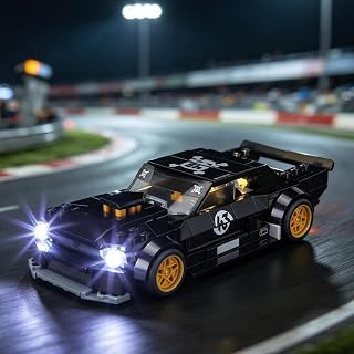 YEABRICKS LED Light for Lego 77262 Speed Champions Ken Block's '65 Ford Mustang Hoonicorn V1 Building Blocks Model -Gift for Collectors & Hobbyists(Building Set NOT Included)