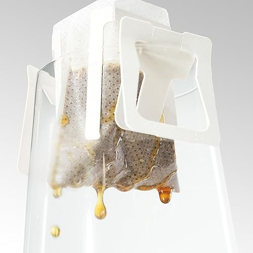 Miniatura 6 de 100 bolsas de papel de filtro de café portátiles, bolsas de café para colgar, bolsas de café de goteo individuales, bolsas de filtro de café de