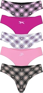 Victoria's Secret PINK Women's No Show Thong Underwear, Panties for Women (XS-XL)