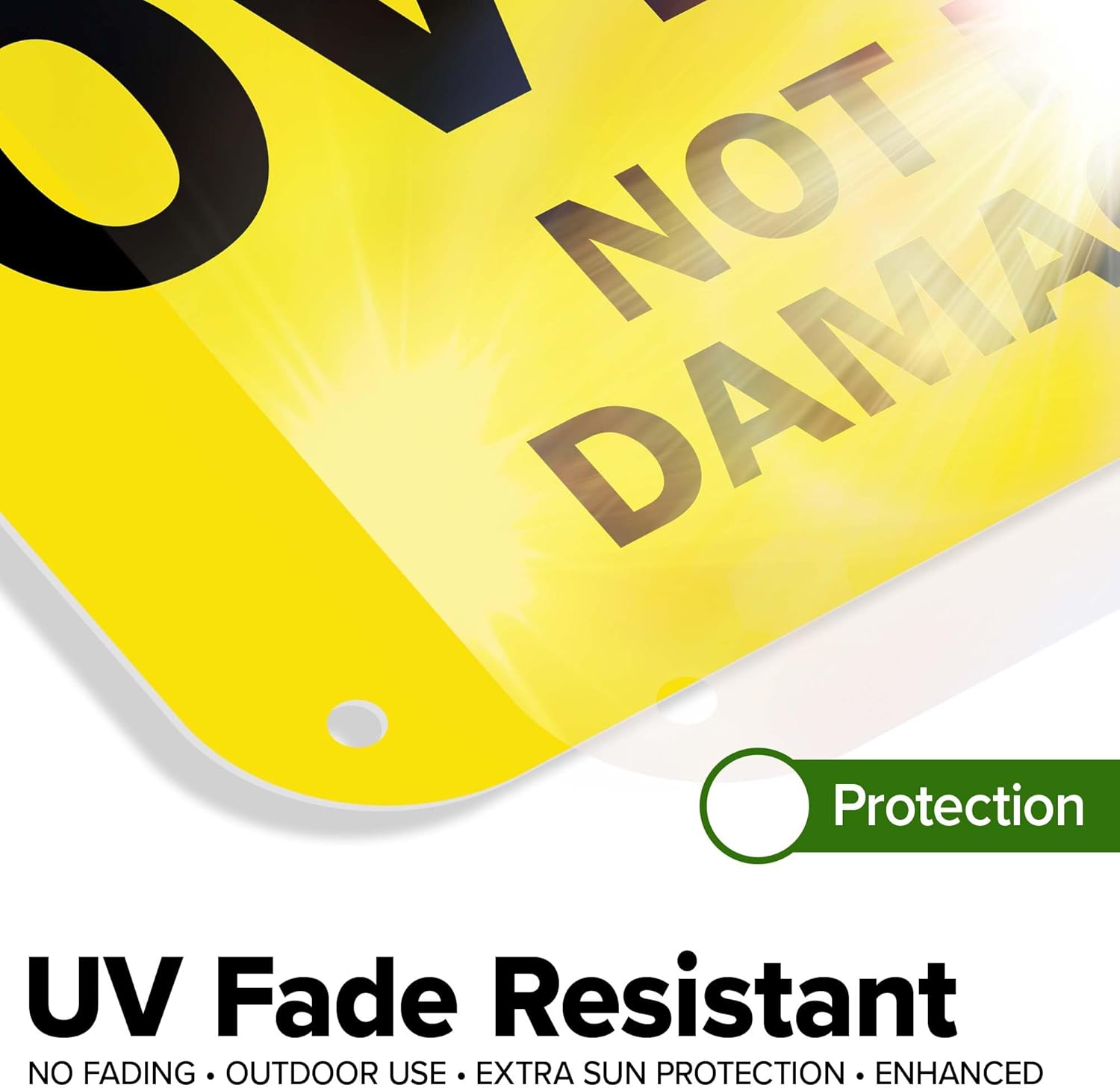Caution Stay Back 200 Ft Not Responsible For Road Objects Sign, 18x24 Inches, 55 mil thick HDPS (high density polystyrene), Made in USA by My Sign Center