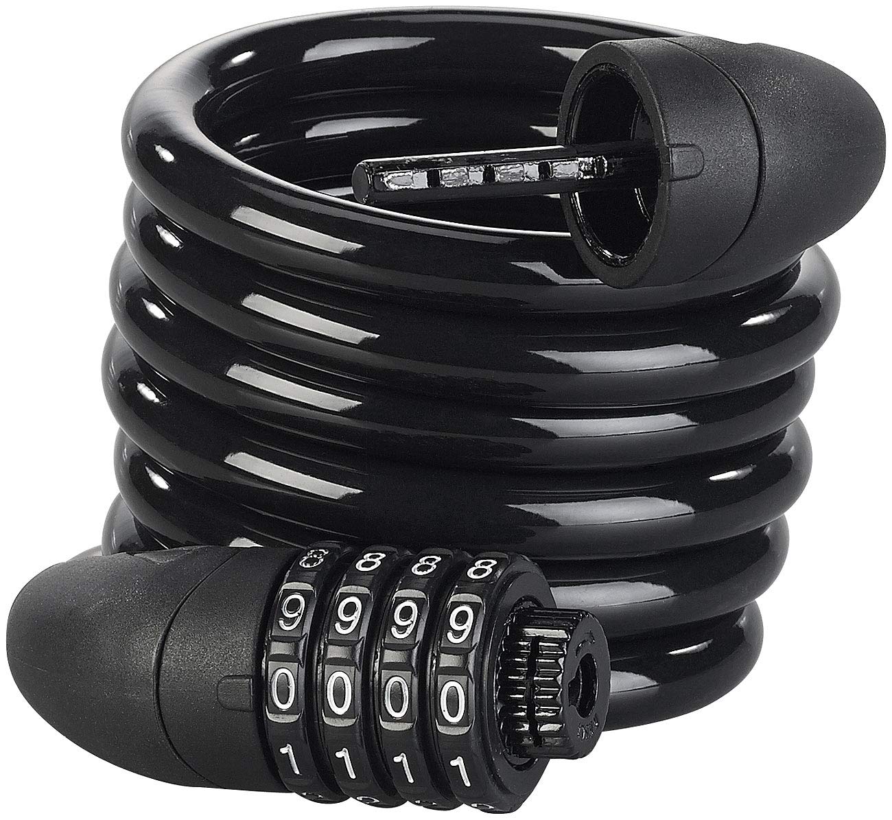 2 antivols spirales de 1,8 m avec code à 4 chiffres et câble en acier Ø 12 mm [Pearl]