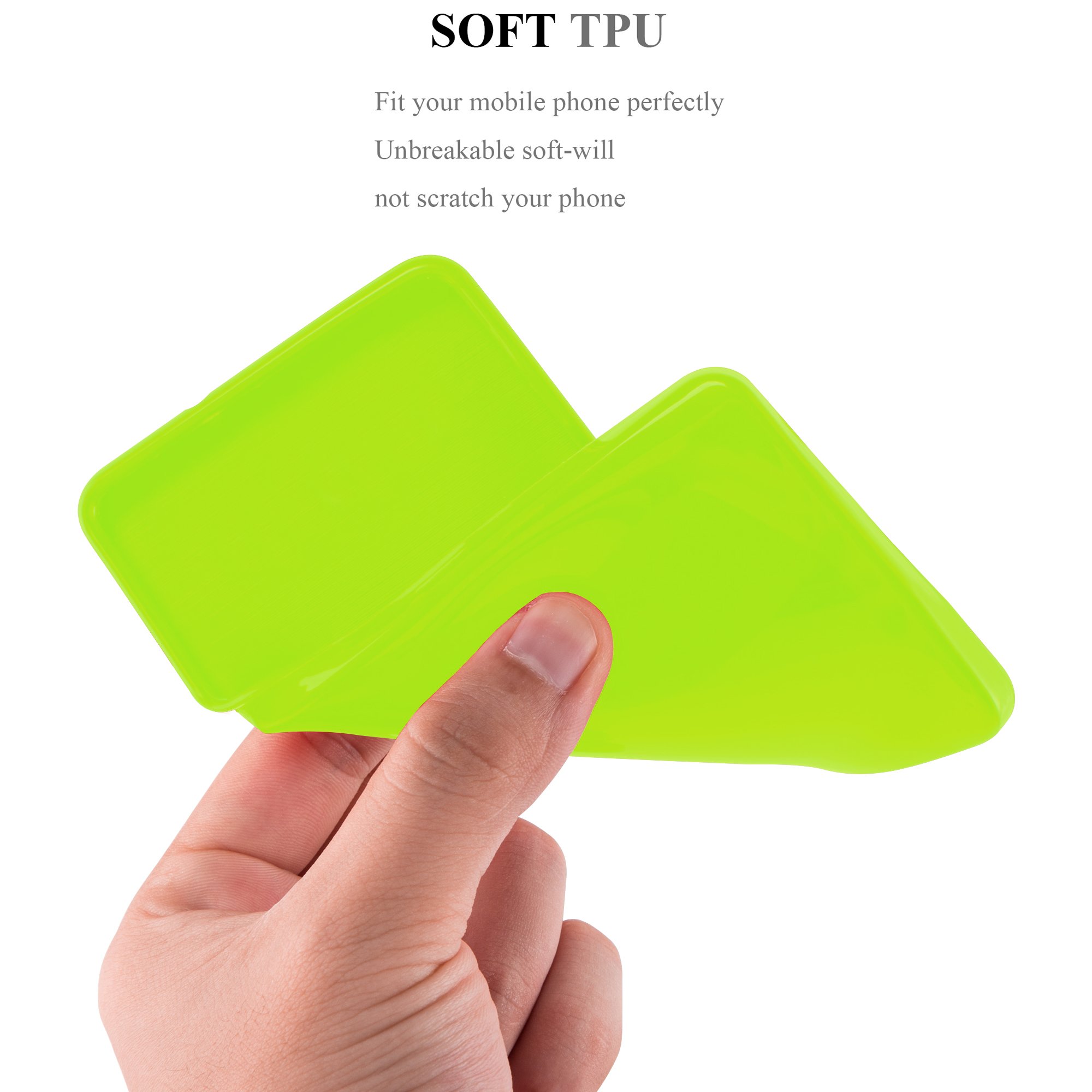 Cadorabo Custodia Jelly Per Nokia Lumia 625 – Cover Morbida In Silicone TPU Verde – Ultrasottile Antiurto Con Bordo Rialzato