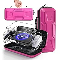 Vista 11 de FYOUNG 3 in 1 Accessories Bundle for Playstation Portal, Carrying Case & Hard PC Clear Cover Set with Screen Protector, Protective Shell Portable