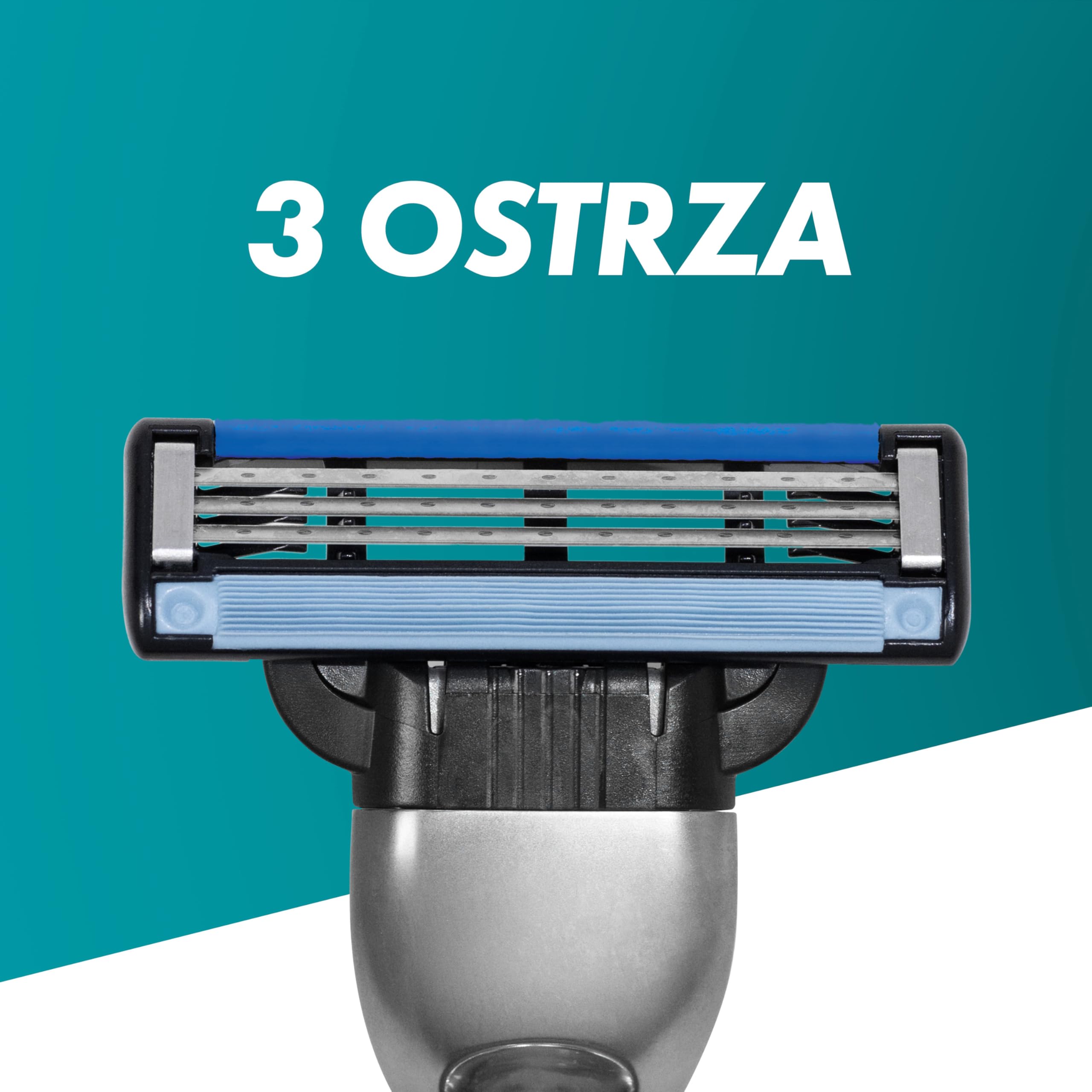 Gillette Mach3 Maszynka do golenia dla mężczyzn, maszynka z 3 ostrzami, 1 maszynka do golenia Gillette, 12 ostrzy wymiennych do maszynek do golenia, z rączką ze stali nierdzewnej
