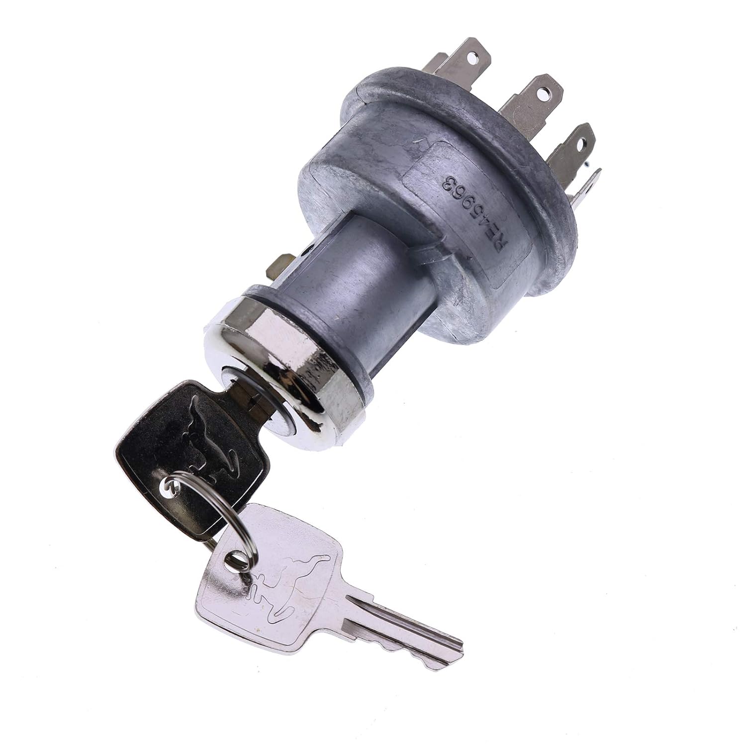 Solarhome Ignition Switch with 2 Keys RE45963 Compatible with John Deere Tractors 4200 4300 4400 4500 4600 4700 5200 5300 5400 5500 5600 5700 5210 5310 5410 5510 6300 6500 6600 904 1054 1204 1354