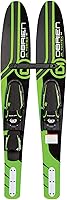 O'Brien Jr. Vortex 54" Combo Water Skis with X7 Bindings - Beginner Junior Waterskis for Kids Up to 140 lbs, Stable & Easy Starts
