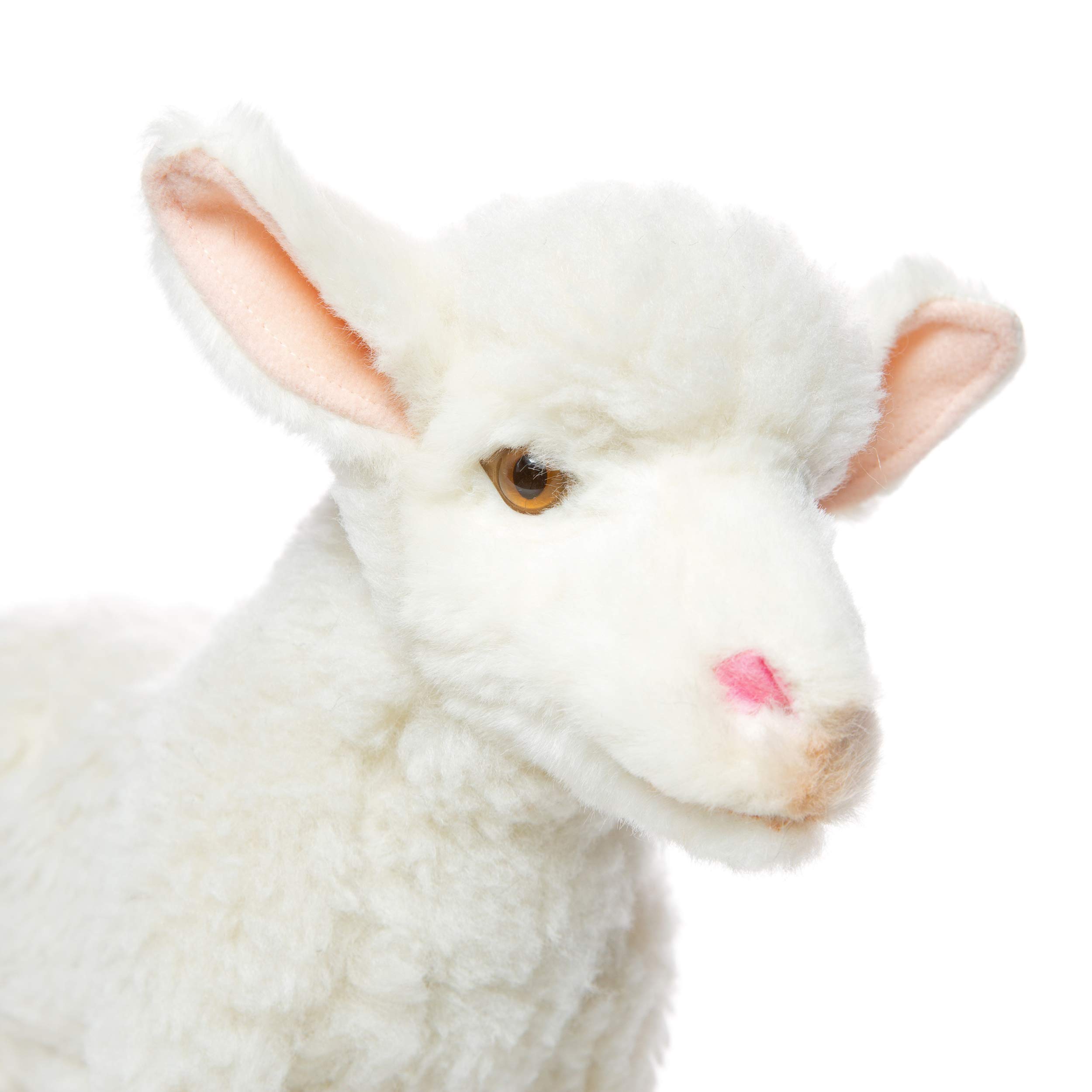 Hansa - Peluche de Cordero Blanco, 4 Patas de 28 cm