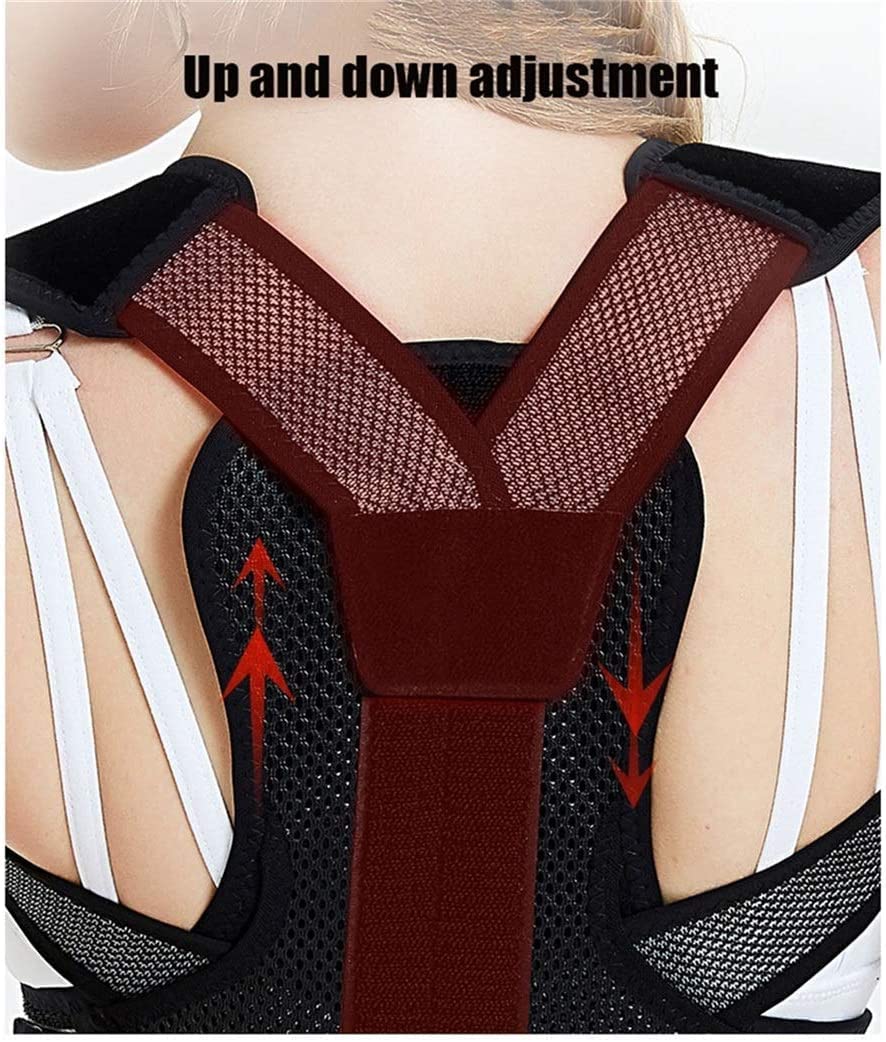 Posture Corrector Back Brace Arduener para Mujeres Adolescentes Adolescentes Kyphosis Ajustable Clavícula Correcta Soporte de Postura de Hombro Correa Posterior (Tamaño: Medio)