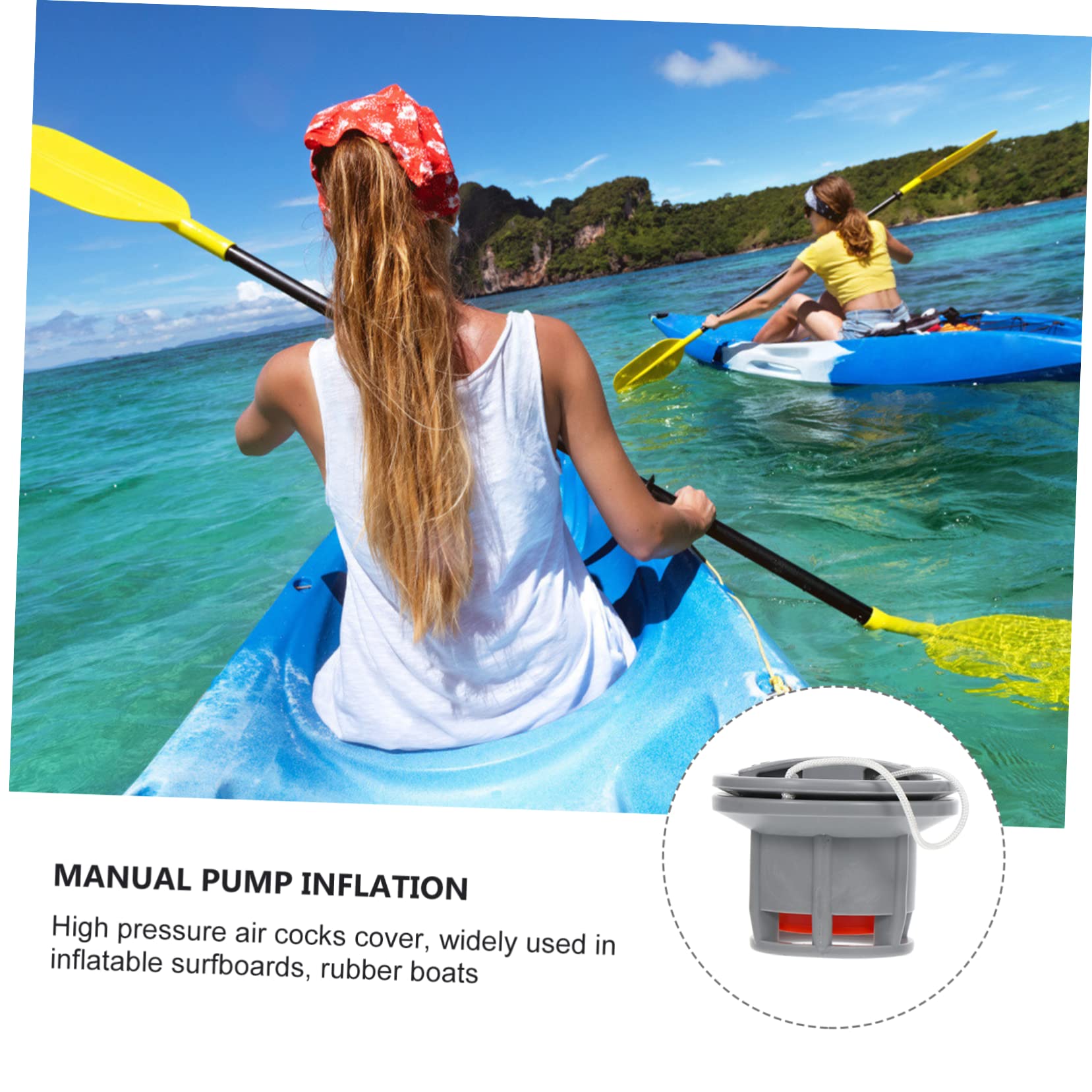 Hemobllo adattatore per pompa ad aria valvola della barca sostituzione inflatable gonfiabile adattatori per valvole gonfiabili adattatore valvole aria Protezione ambientale in pvc