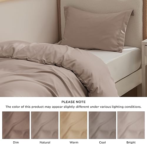 Vista 443 de Bedsure - Juego de funda de edredón de tamaño matrimonial, ropa de cama suave con doble cepillado, 1 funda de edredón (80 x 90 pulgadas) y 2 fundas