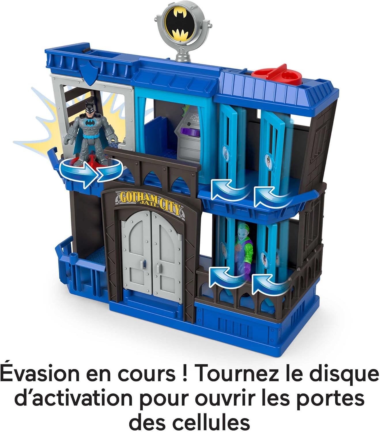 Buy FisherPrice Imaginext DC Super Friends, Gotham City Jail Recharged