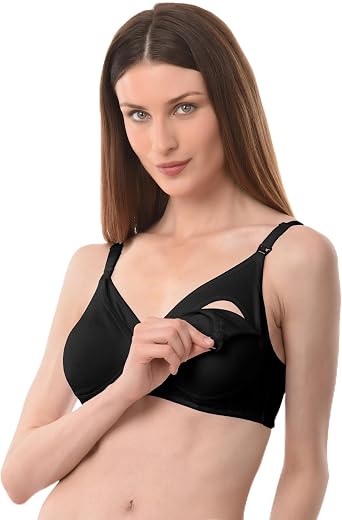 Vanila Women's Cotton Multicolor Full Cup Non Padded Feeding Bra|Nursing Bra|Maternity Bra Combo|Full Coverage with Front ...
