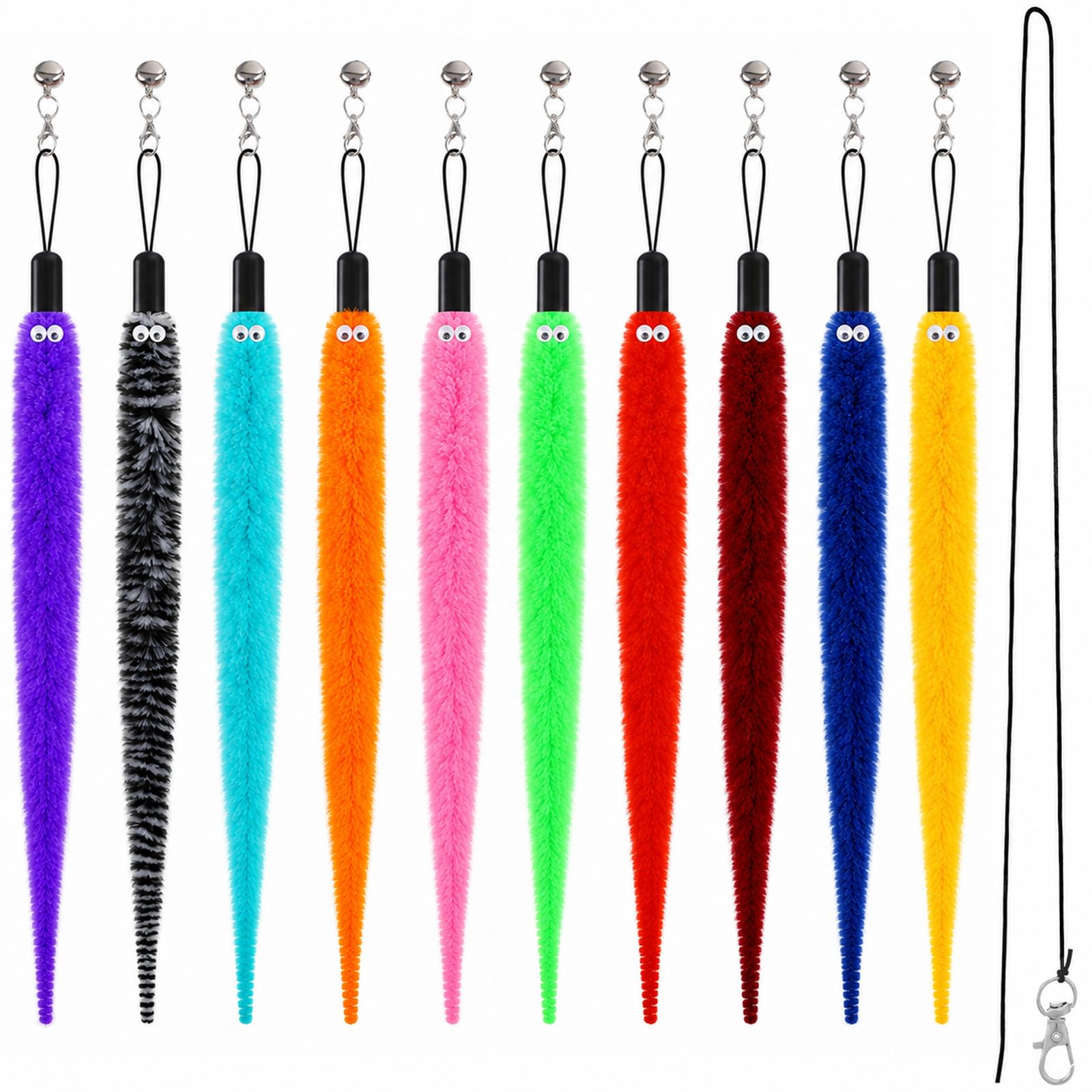 10PCS Cat Wand Toys, Cat Wand Attachments for Indoor Cats and Kittens