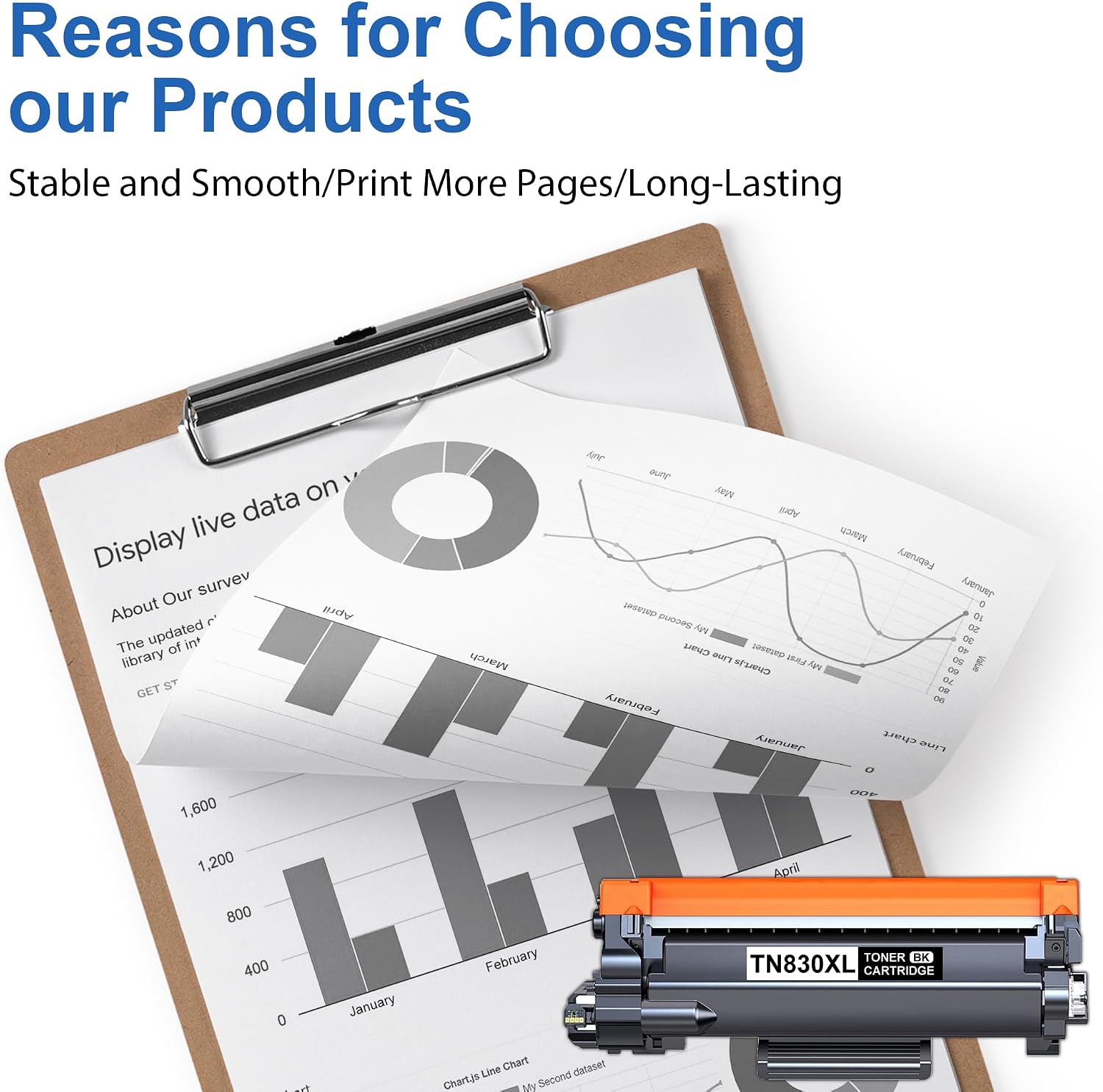 TN830XL Toner Cartridge High Yield Replacement for Brother TN 830XL TN830 TN830 XL Toner Compatible with HL-L2460DW DCP-L2640DW HL-L2480DW HL-L2400D HL-L2405W MFC-L2820DW Printer (4 Black)