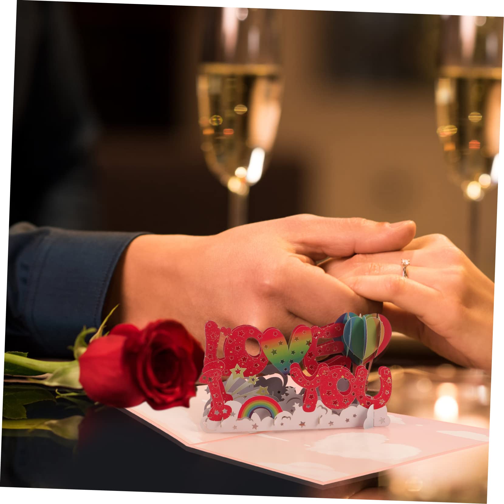 STOBOK 5sätze Glückwunschkarten Handgefertigte Papierkunst Für Hochzeit Jahrestag Valentinstag Und Geburtstage Ausdruck Von Liebe Und Zuneigung