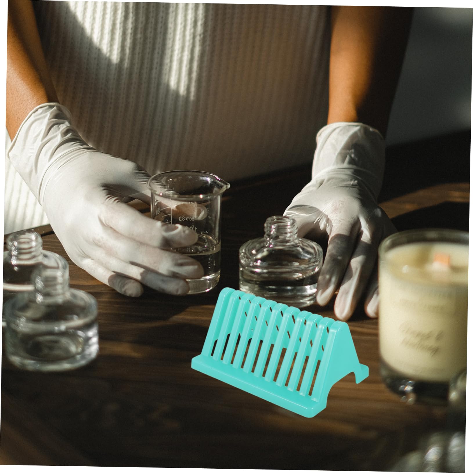 NAMOARLY 3pcs Microscope Slides Storage Holder Plastic Microscope Slides Storage Rack Laboratory Microscope Slides Rack Microscope Slides Storage Holder for Laboratory