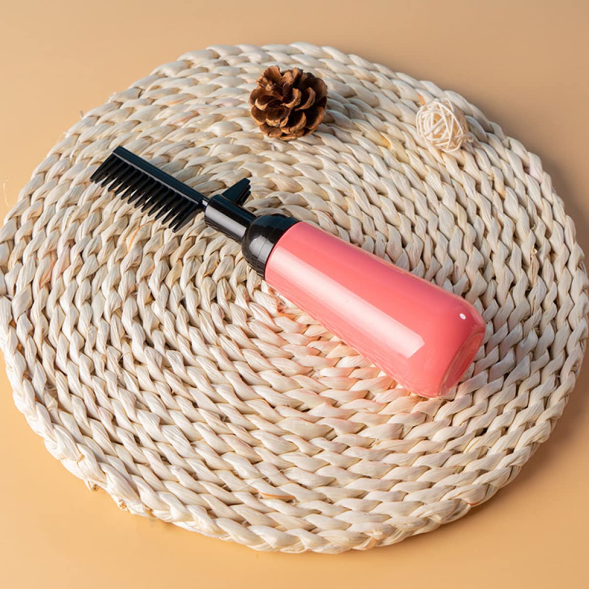 Lurrose Hair Dye Bottle Root Comb Applicator - 2Pcs Hair Coloring Dispensing Bottles for Even Dye Application and Scalp Protection at Home Salon