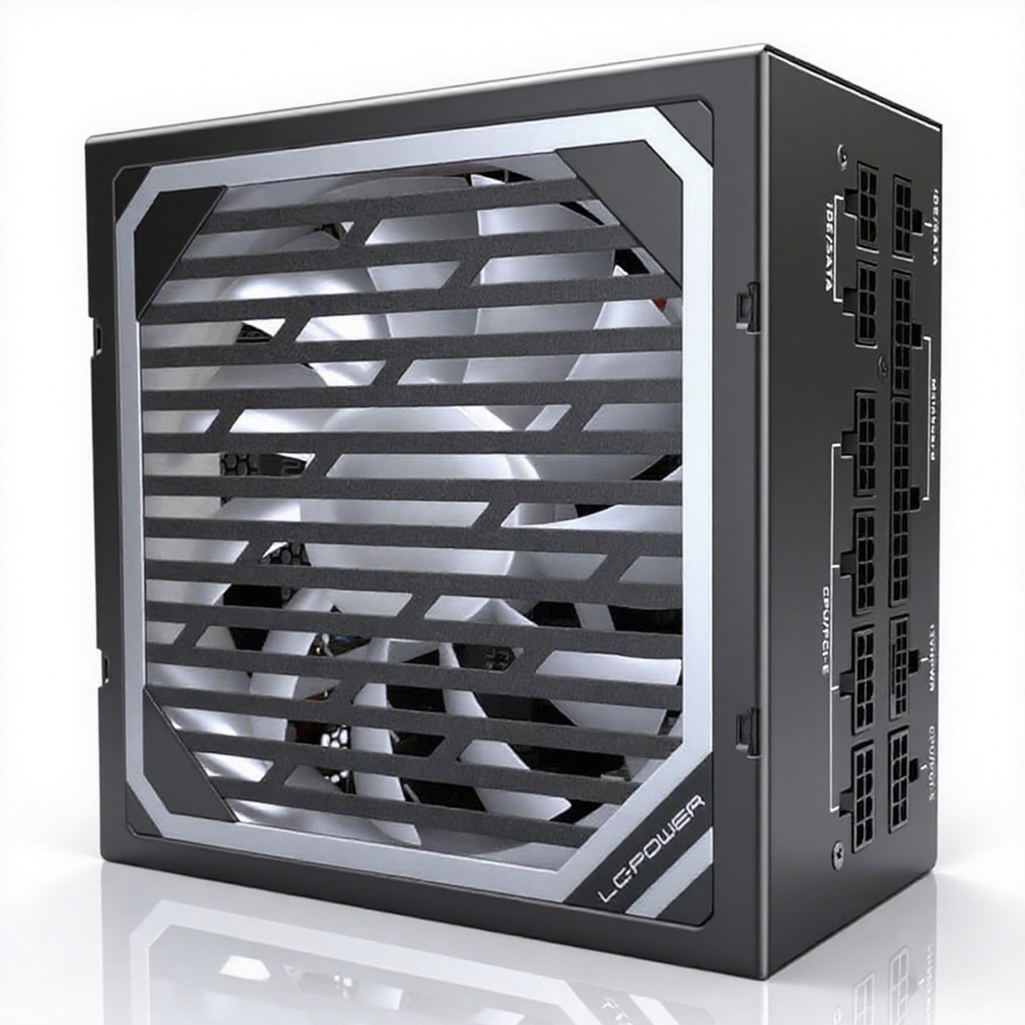 LC-POWER Alimentatore 750 Watt ATX 3.1 - Alimentatore Modulare con 80 PLUS GOLD - PSU per Gaming e Workstation, Nero con Ventola 135mm e Protezione Sicurezza