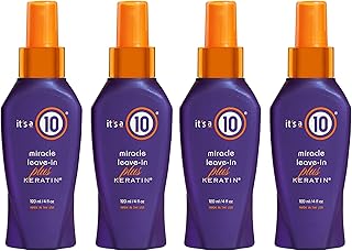 It's a 10 Haircare Miracle Leave-In Plus Keratin Spray, 4 fl. oz. (Pack of 4)