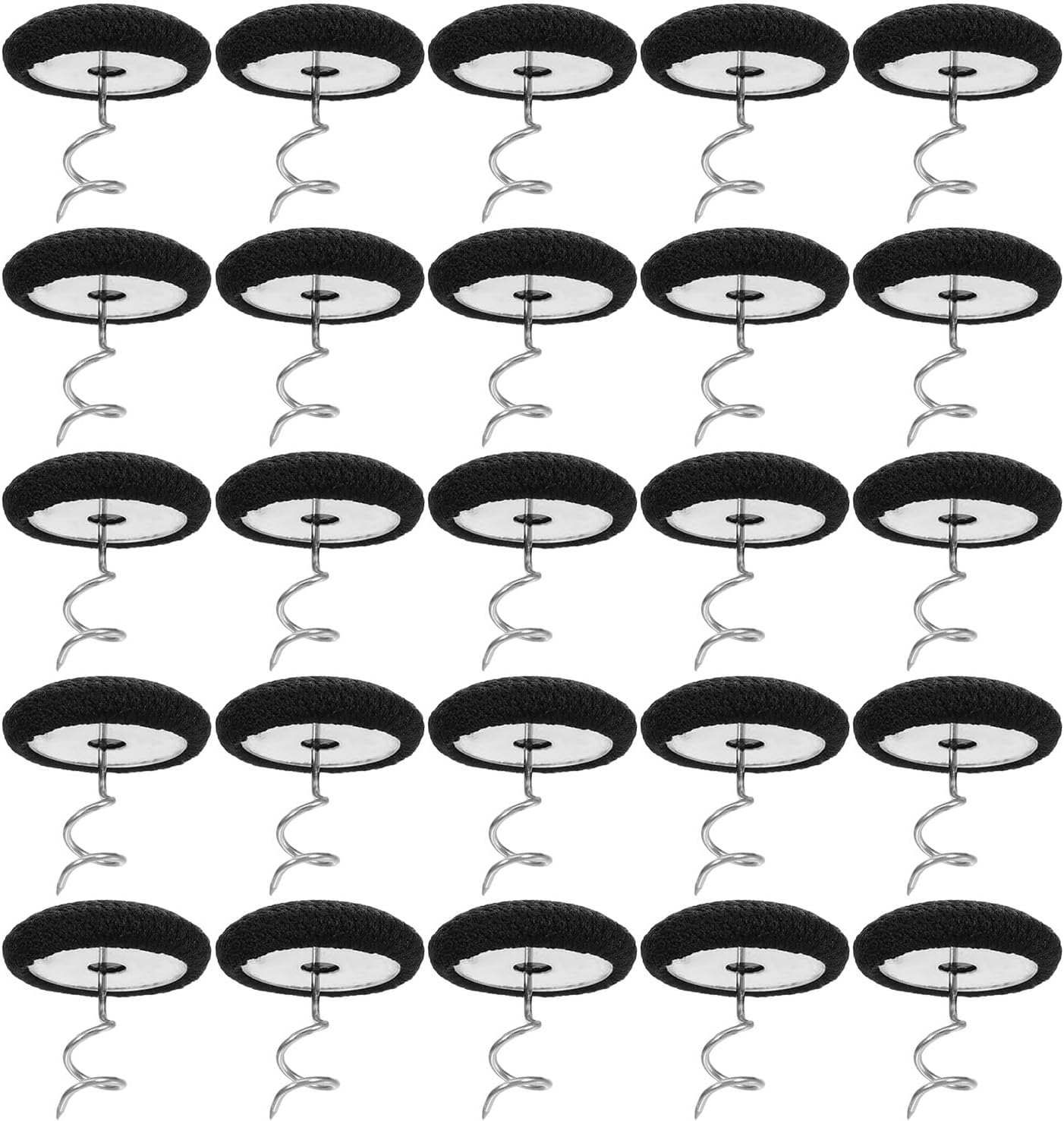 30pcs Stainless Steel Upholstery Twist Pins Slipcover and Bed Skirt Fastening Tacks Anti-Slip Furniture Headliner Pins for Home Sofa Bedding Accessories