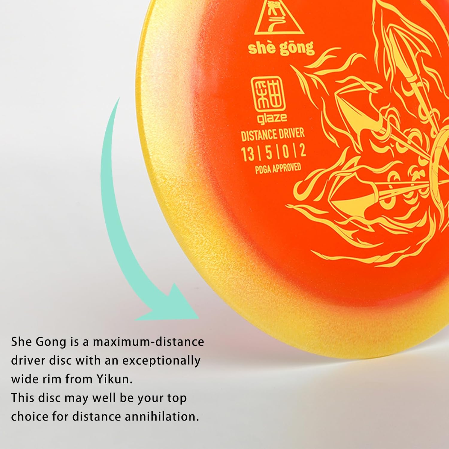 Yikun Professional Disc Golf Shegong Distance Driver and Mid Range Disc Golf YAO