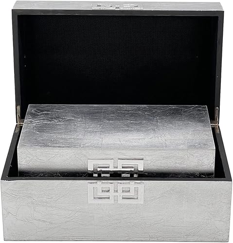 Miniatura 6 de Galt International Juego de caja de almacenamiento decorativa con tapa con bisagras, diseño clásico, cajas de decoración de madera con cierre