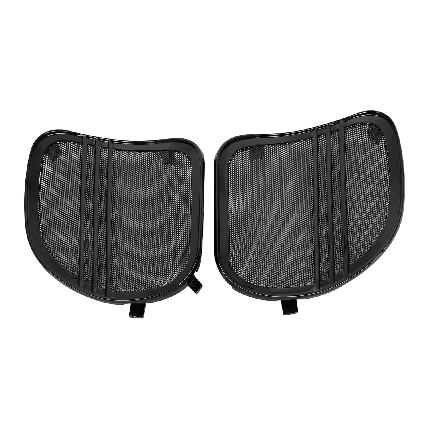 Nero lucido Trim della copertura delle griglie degli altoparlanti Tri-Line Per Harley Touring Road Glide 2015-2023